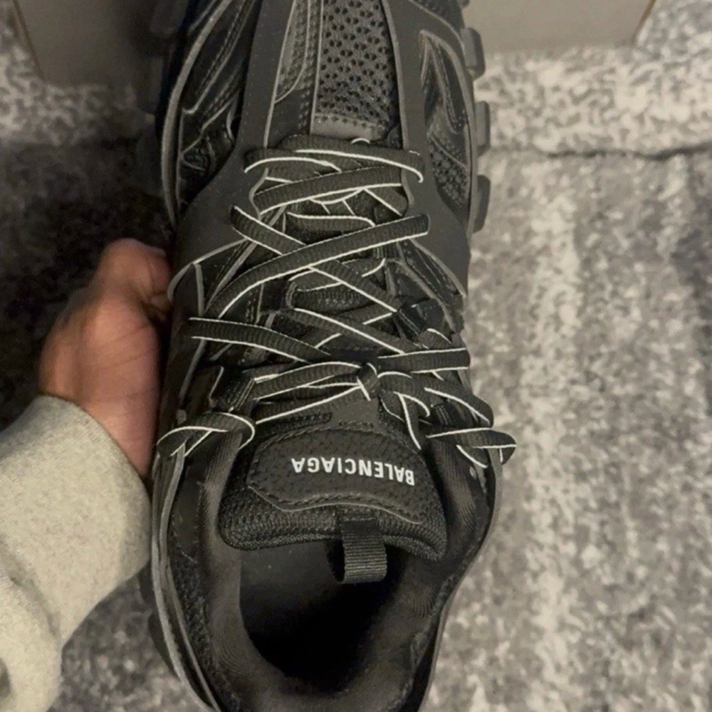 Balenciaga Men's Dark Gray Athletic Shoes - Picture 3 of 5
